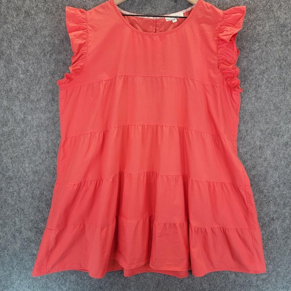 Umgee Dress Womens 2XL Tiered Ruffle Sleeve Babydoll Lightweight Flowy Resort - Picture 2 of 10